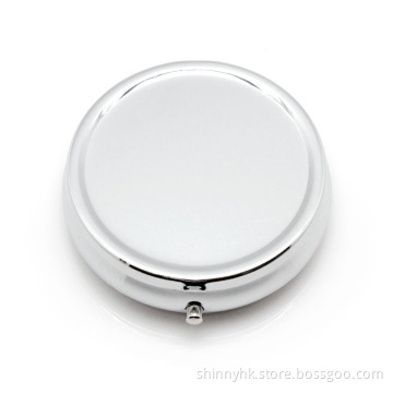 Blank Metal Pill Box Portable Storage Box